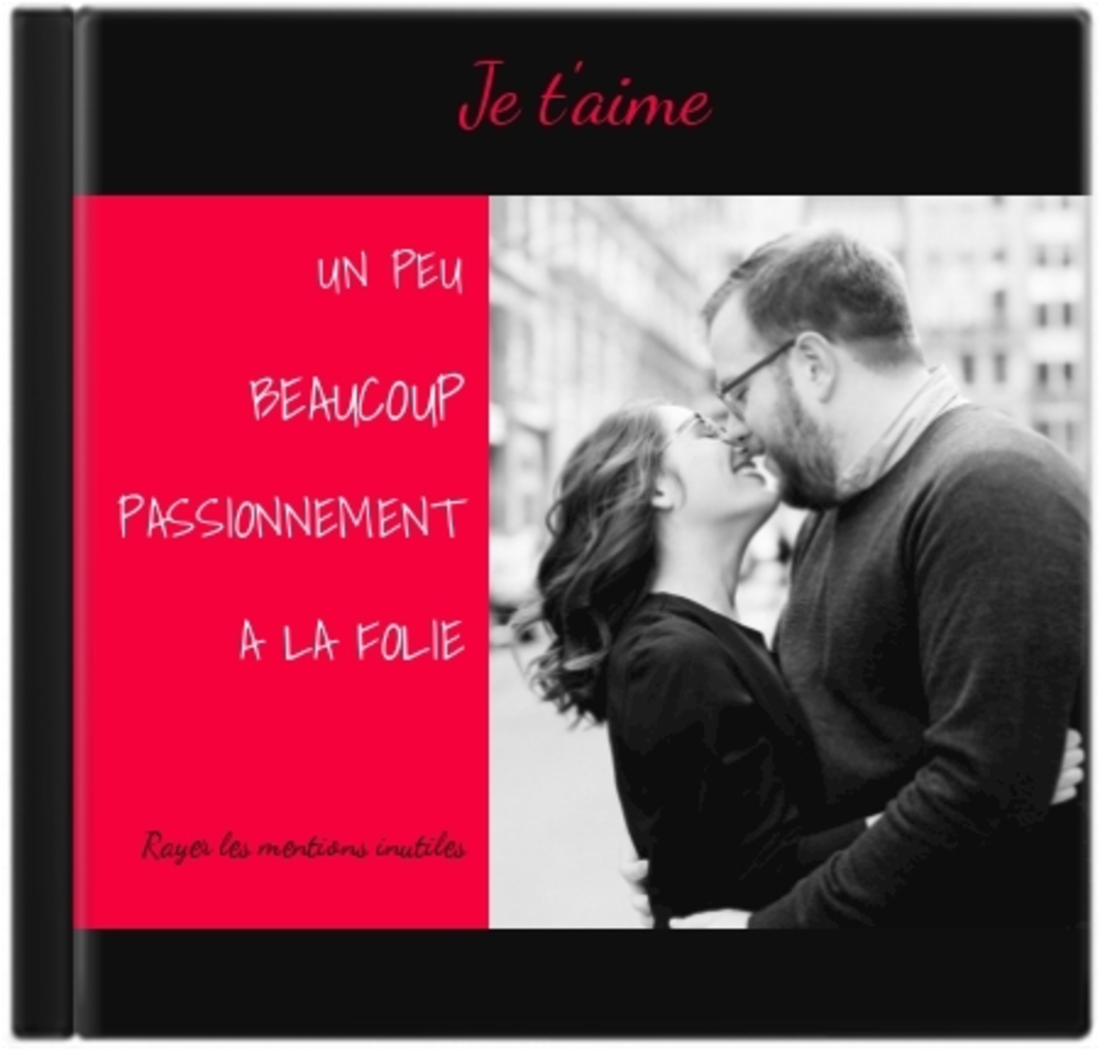 Album Photo Couple "Je t'aime"